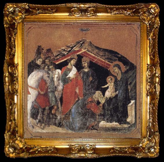 framed  Duccio di Buoninsegna Adoration of the Magi, ta009-2